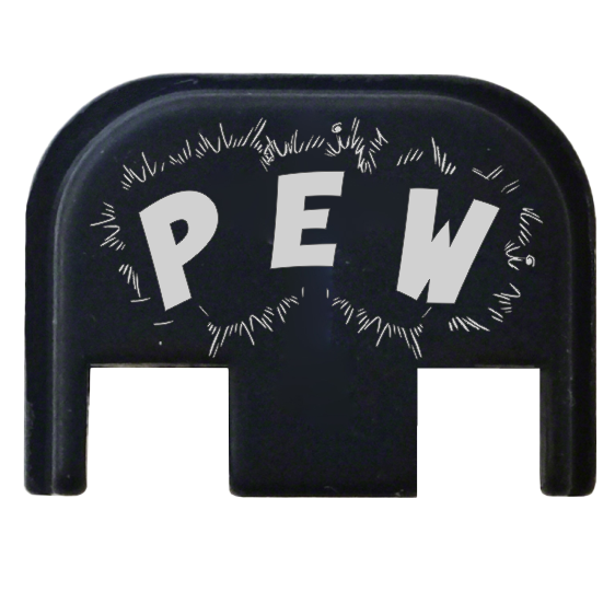 Custom Glock Pew Backplate Black