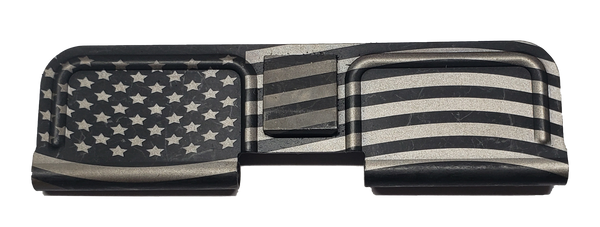 Custom AR-15 Wavy Flag Dust Cover