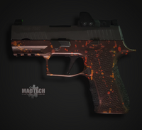 P320 X-Compact Grip Module - Red Splatter