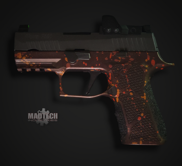 P320 X-Compact Grip Module - Red Splatter