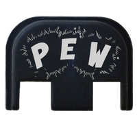 Custom Glock Pew Backplate Black