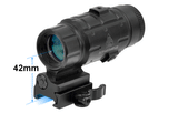 UTG 3x Magnifier With Flip-to-Side QD Mount, Adjustable