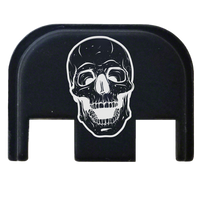 Custom Glock Skull Backplate Black