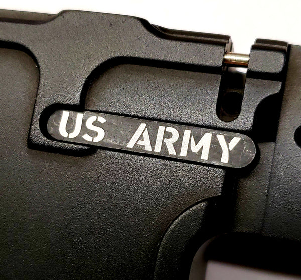 Custom AR Mag Catch U.S. Army